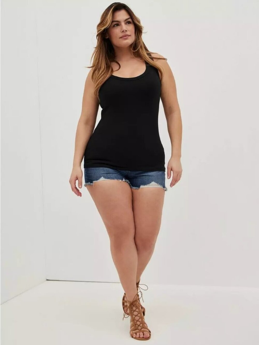 Torrid Foxy Scoop Neck Racerback Tank Size 6X (30-32)
